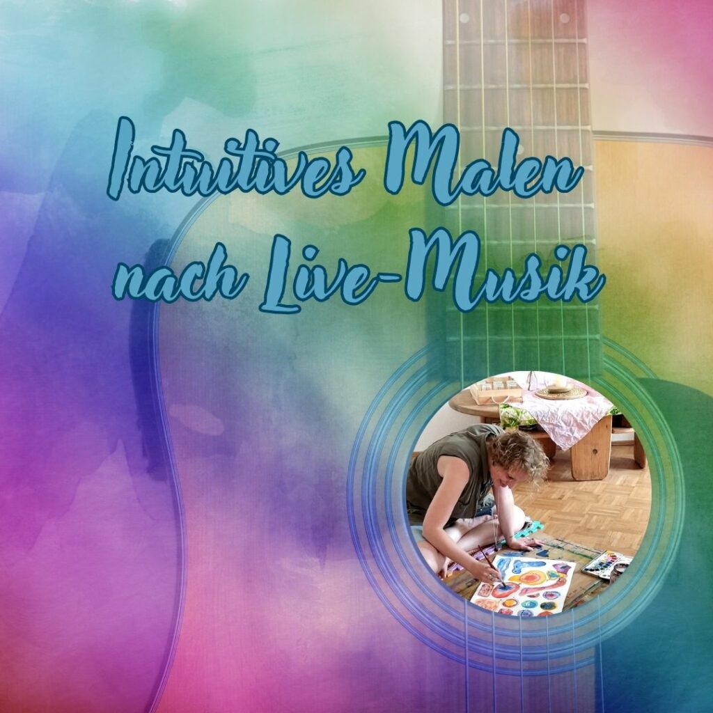 Intuitives Malen mit Live-Musik bei Marie Milling KunstWerk Leipzig Kunsteventabend